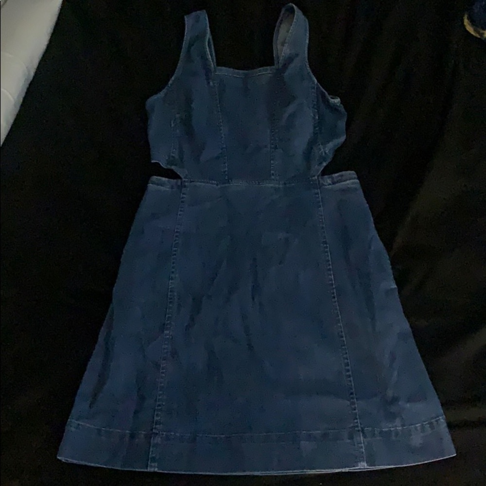 Madewell denim cutout dress